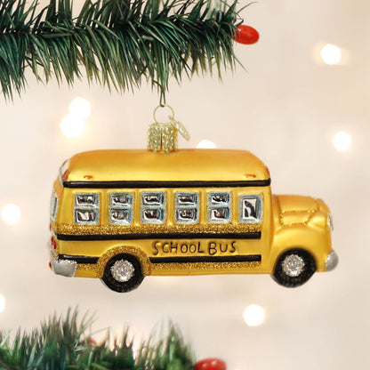 Old World Christmas School Bus Ornament