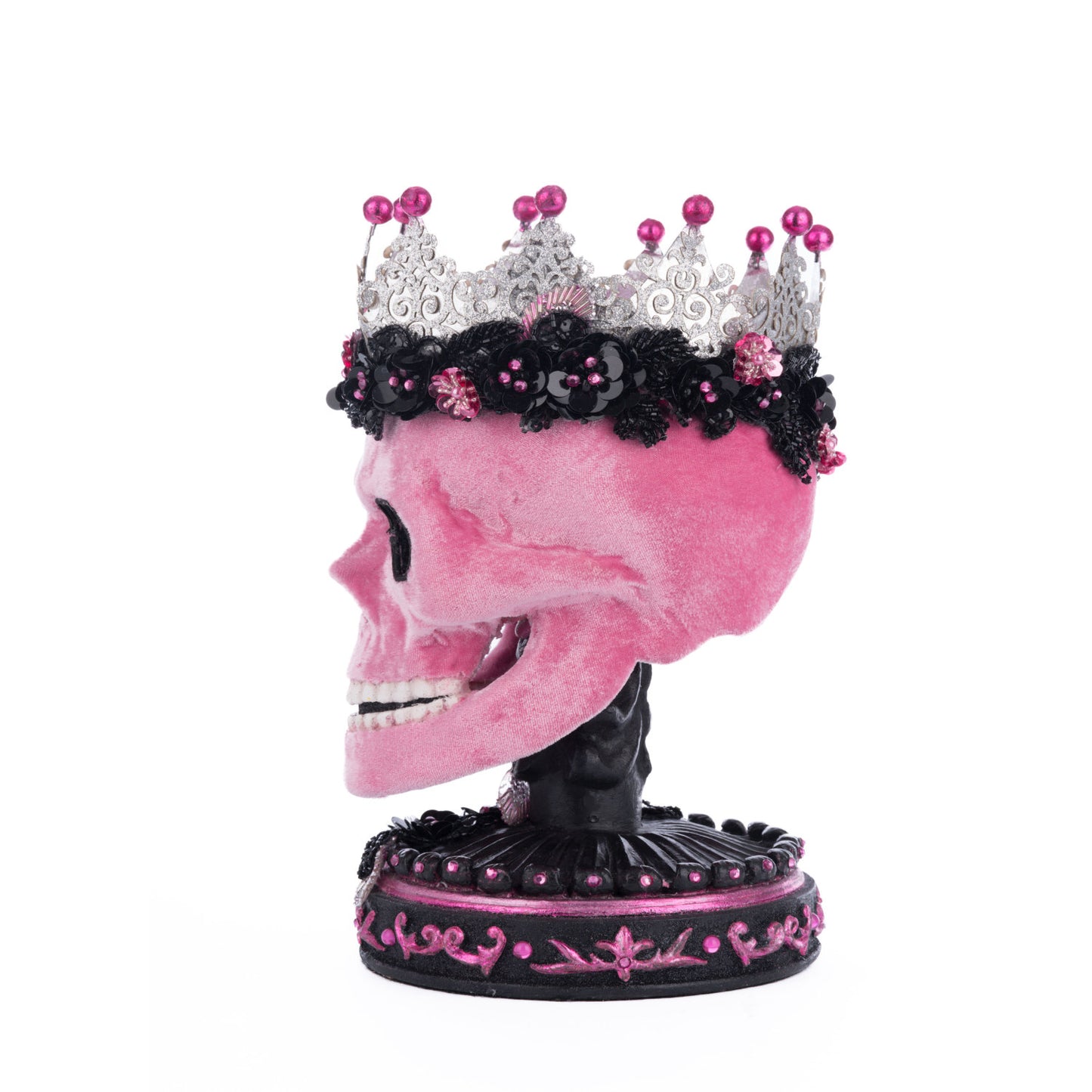 Katherine's Collection 2024 Pink Panic Possession Skull Trinket Box, 12.5-Inch