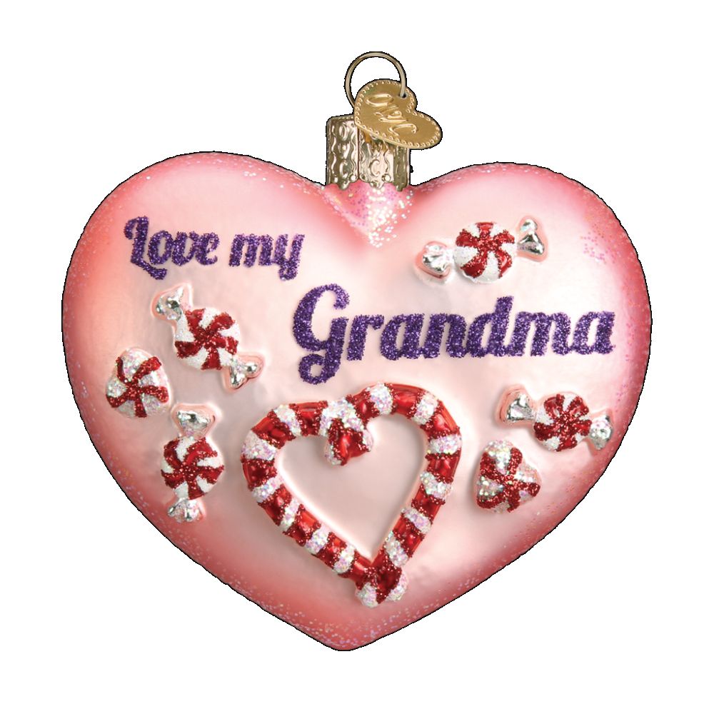 Old World Christmas Grandma Heart Ornament