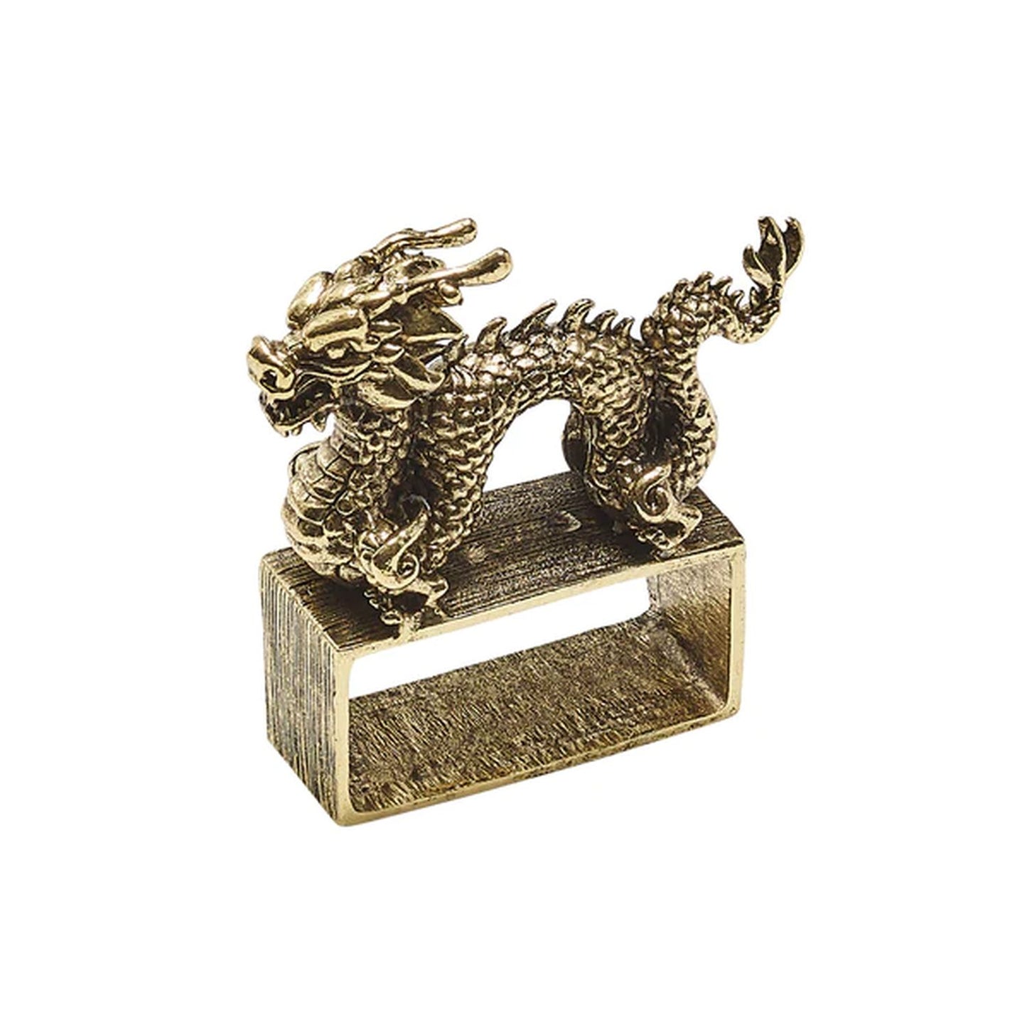 Kim Seybert Orient Napkin Ring in Gold, Set of 4 in a Gift Box