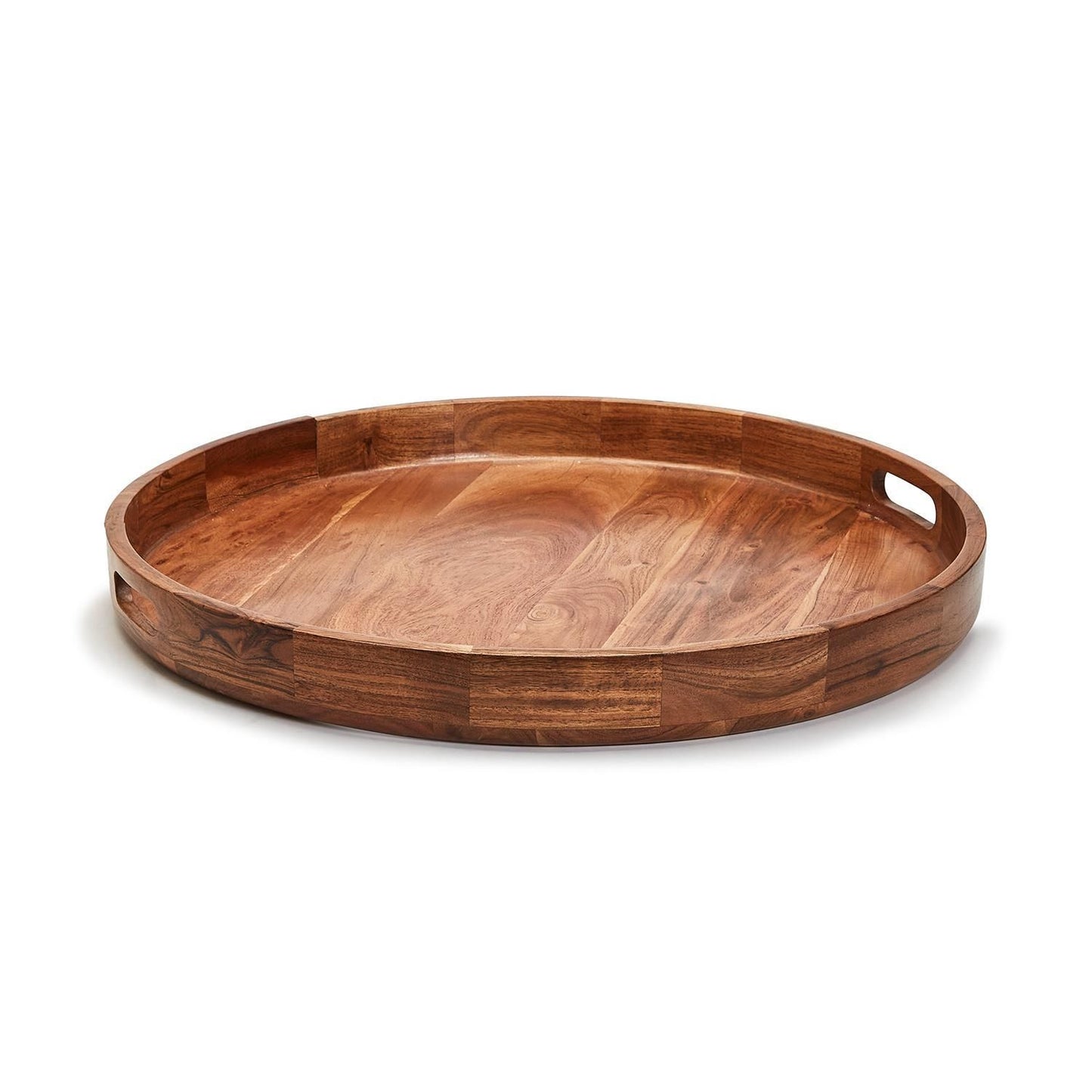 Two's Company Hand-Crafted Oversized Galley Tray With Handles