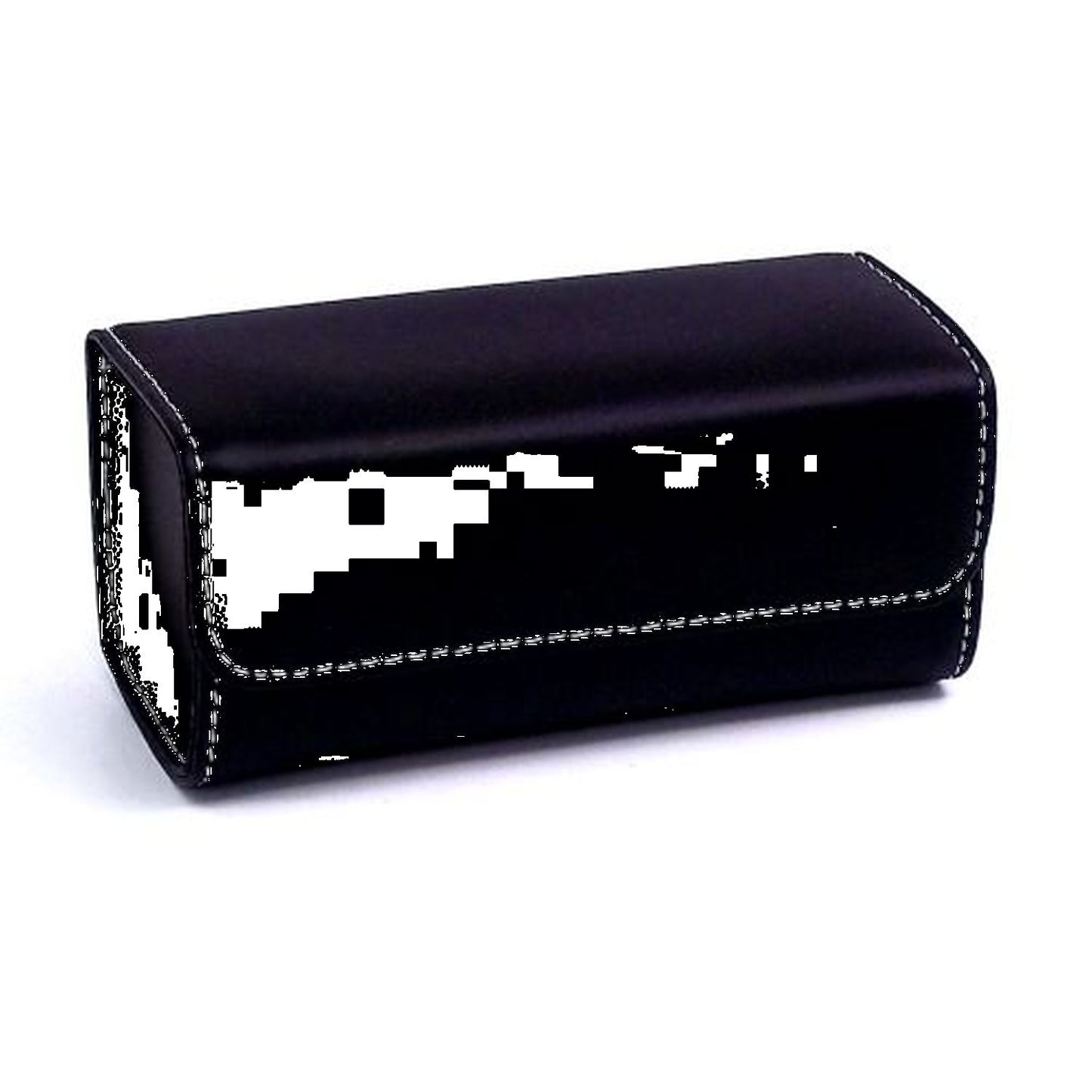 Domino Set In Black Leather Case With Magnetic Closure