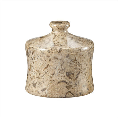 Marble Crafter Vinca Collection Fossil Stone Canister