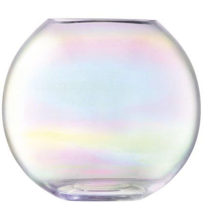 LSA International Pearl Vase, Mother Of Pearl, Glass