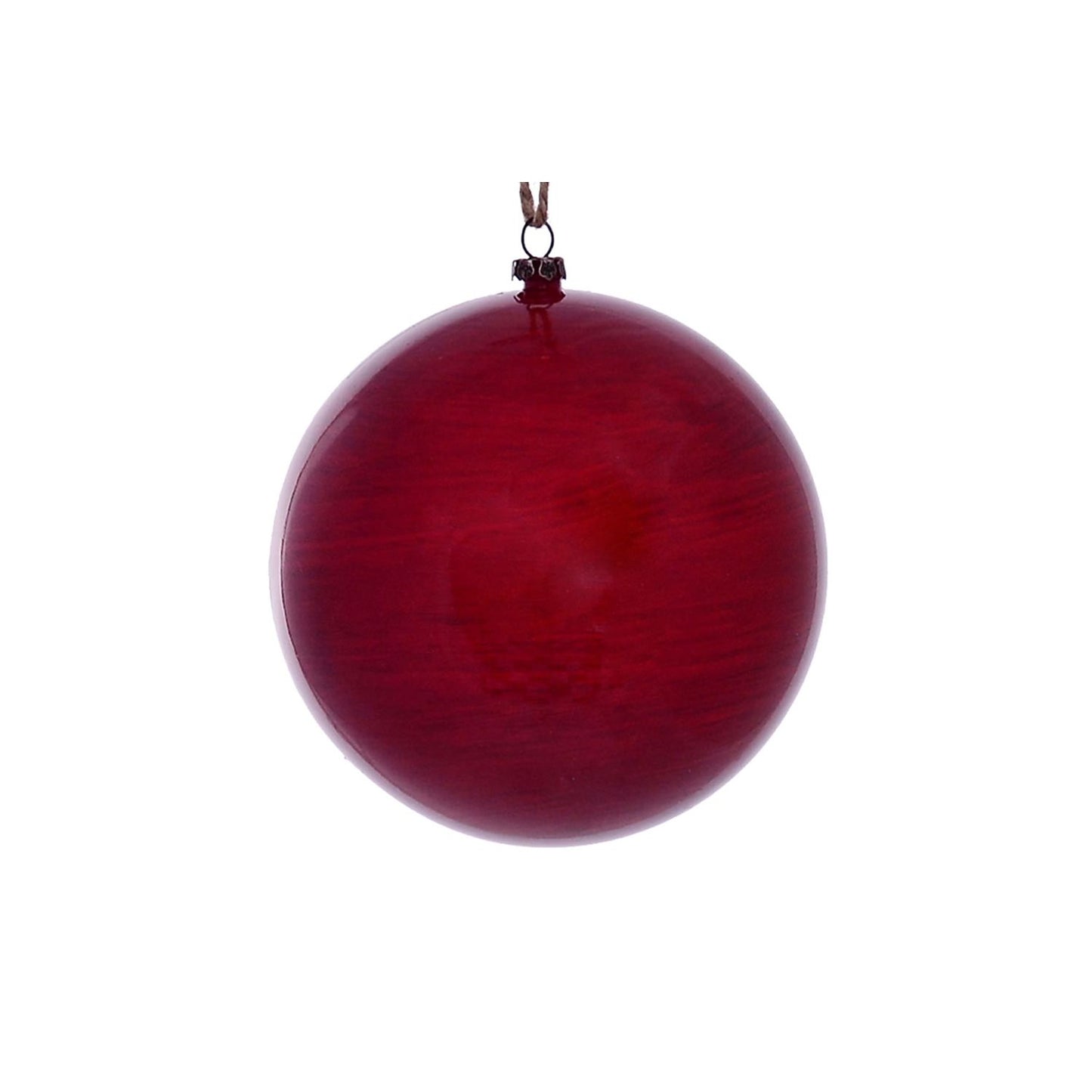 Vickerman 4.75" Wood Grain Ball Ornament 4 Per Bag