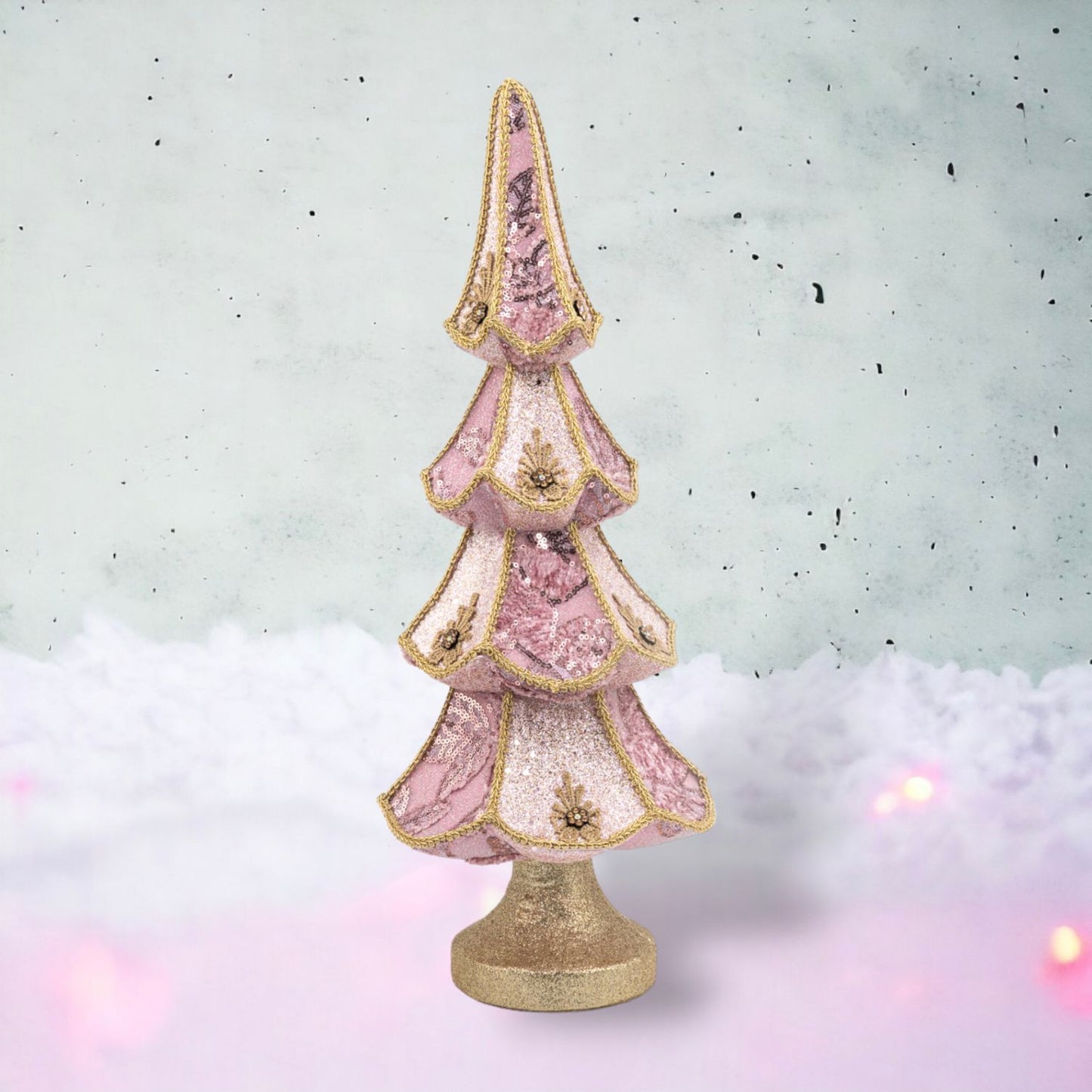 December Diamonds Wonderland 20-Inch Pink Tiered Tree