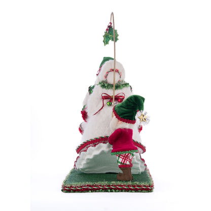 Village Of Holly Woods 2024 Mr. And Mrs. Claus Under The Mistletoe, 14.5-Inch