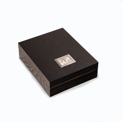 Bey Berk Espresso Wood Cigar Humidor Box
