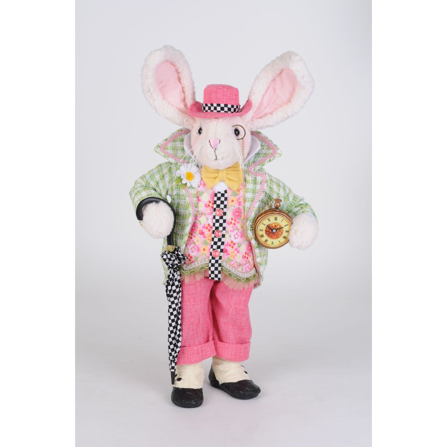 Karen Didion Time for a Stroll Bunny Figurine, 20 inches