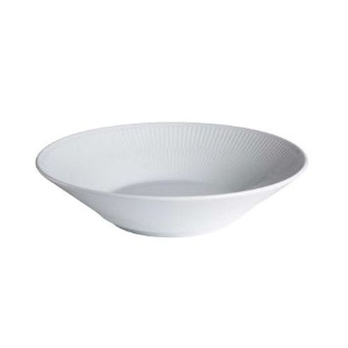 Royal Copenhagen White Fluted Pasta Bowl, 9.5 inches, Porcelain