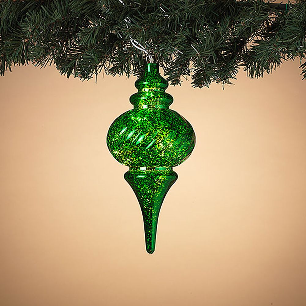 Gerson Company 10.25" Electric Lighted Pvc Finial with 10 Ul Clear Lights