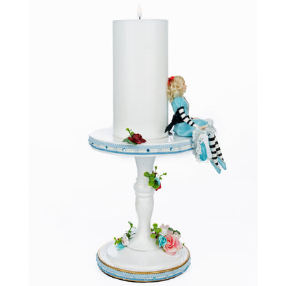 Katherine's Collection Hearts & Wonderland Tiny Alice Pillar Candle