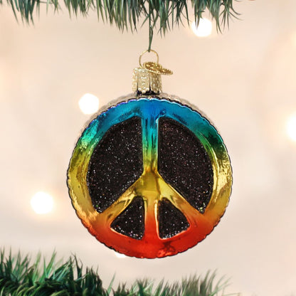 Old World Christmas Peace Sign Ornament