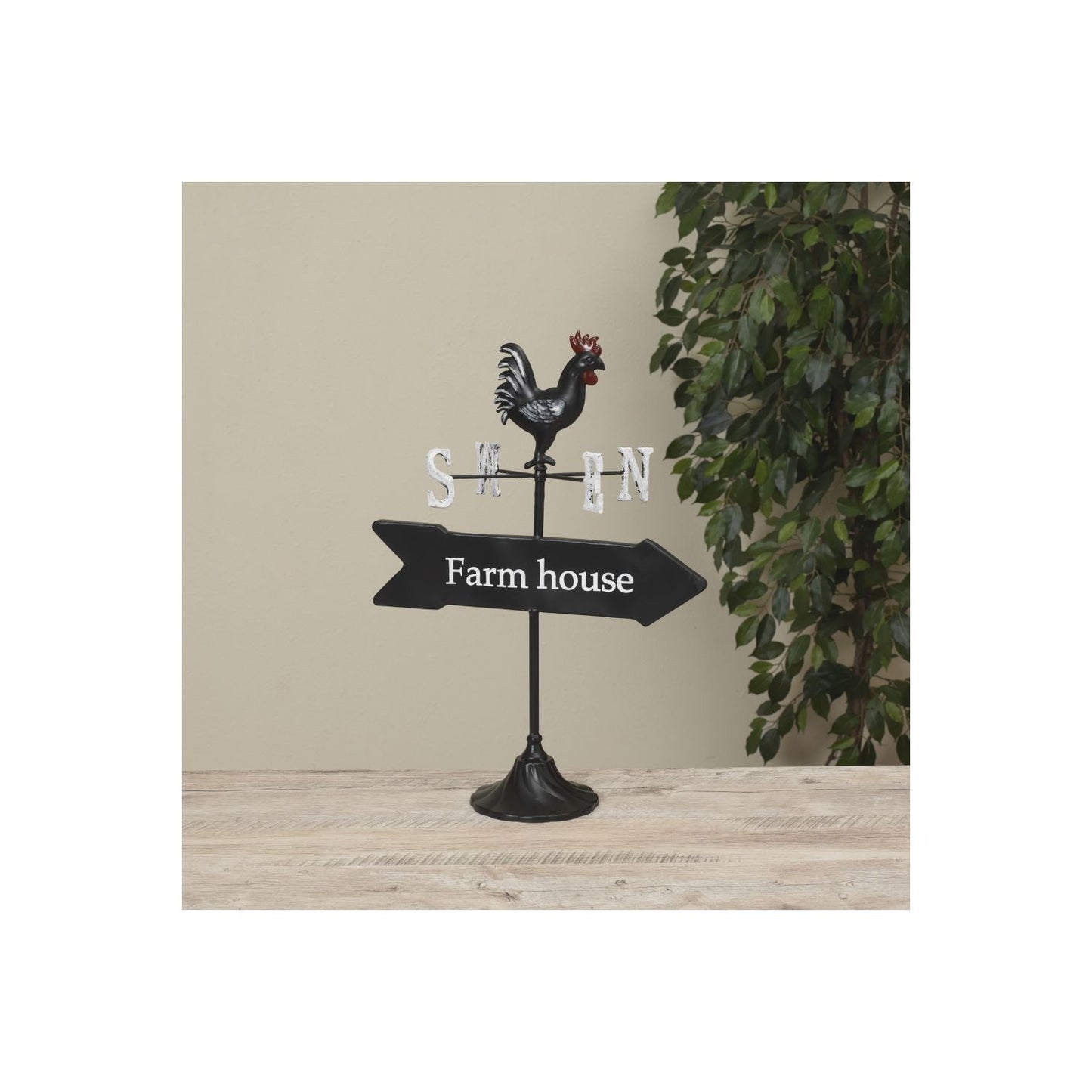 Gerson Company 20.5"H Metal Rooster Weather Vane
