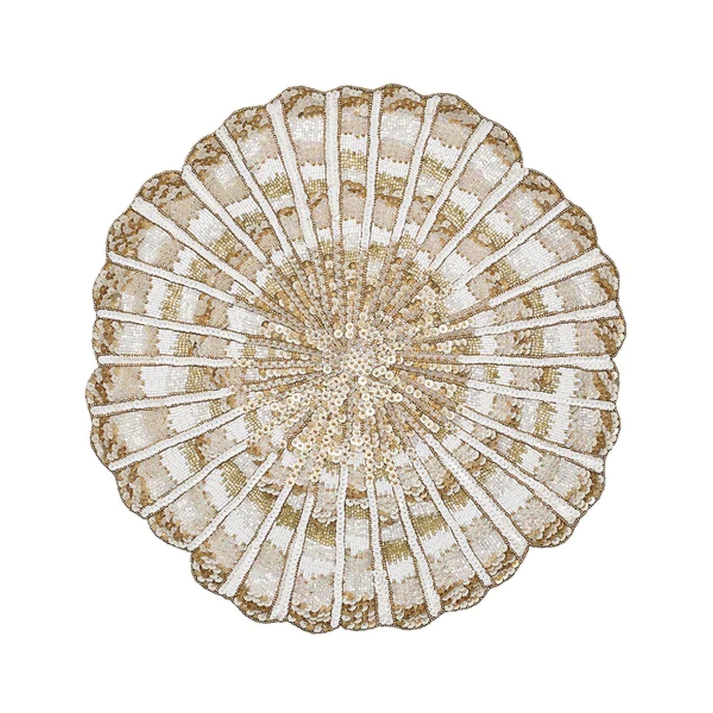 Kim Seybert Nautilus Placemat in Champagne & Gold, Set of 2