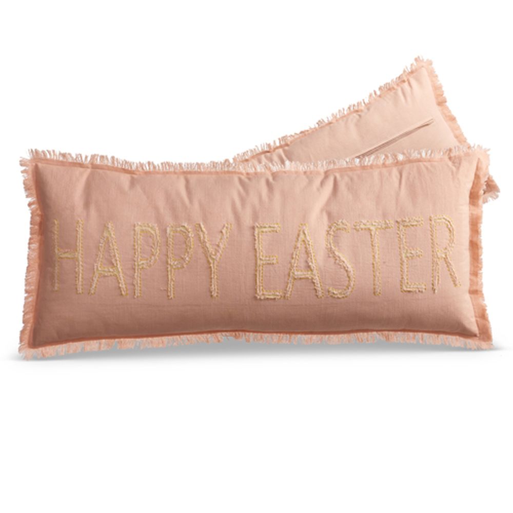 Raz Imports 2024 Easter 34" Pink Happy Easter Pillow