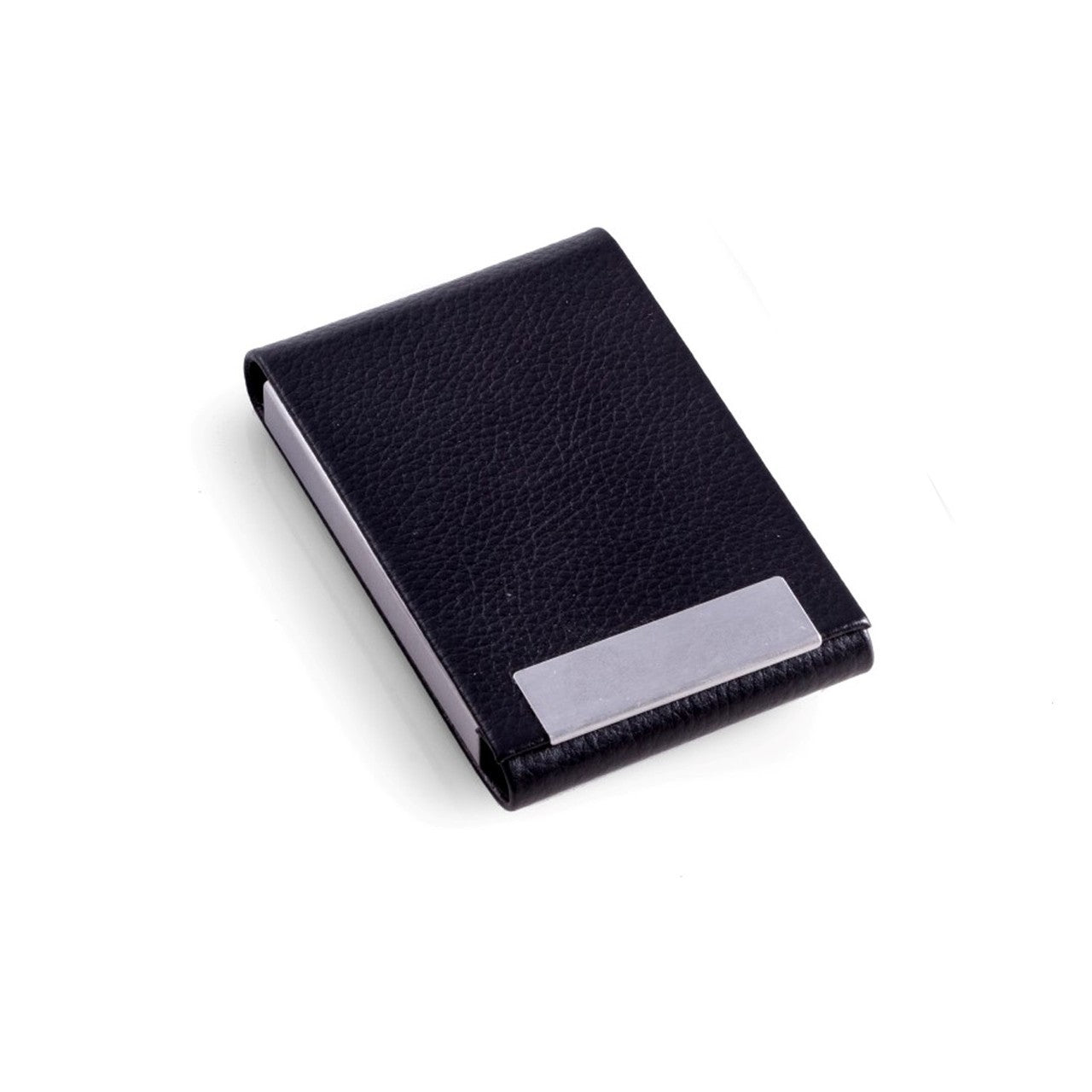 Bey Berk Black Leather Card Case w/ Flip Top & Magnetic