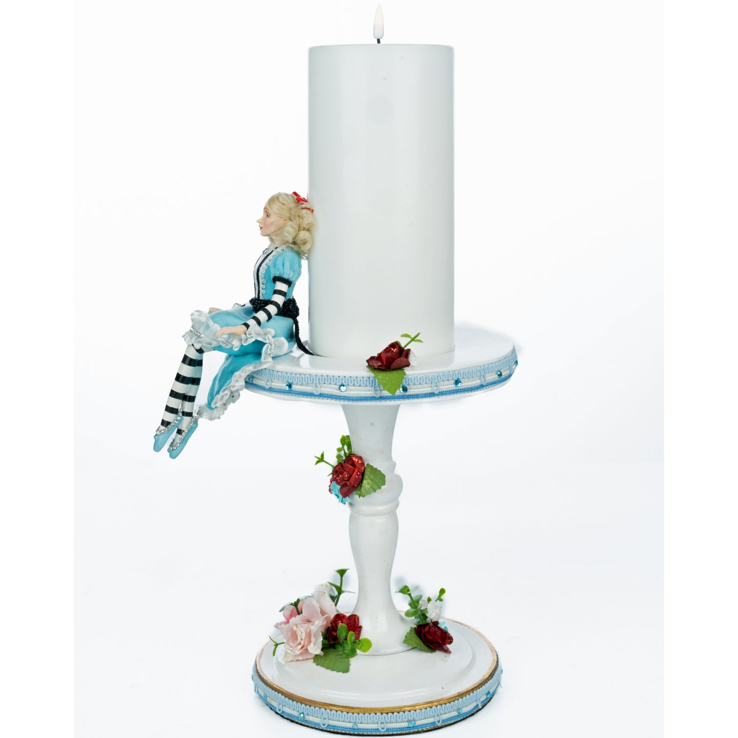 Katherine's Collection Hearts & Wonderland Tiny Alice Pillar Candle