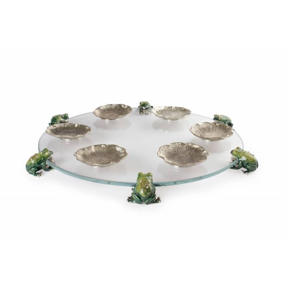 Quest Collection Tzefardeia Frog Seder Plate