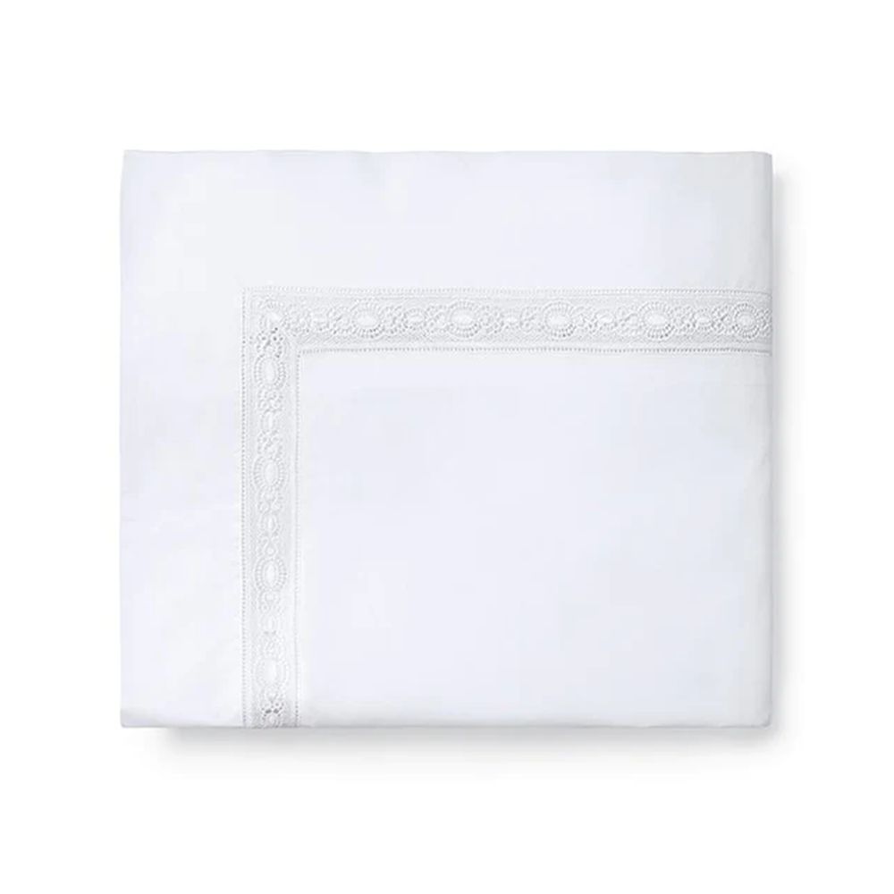 Sferra Sferra Giza 45 Lace-Queen Duvet Cover 88X92 White