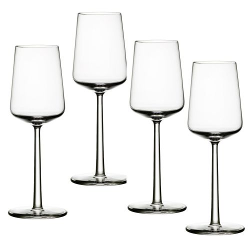 Iittala Essence White Wine 11.25 Oz., Set of 4, Clear, Glass