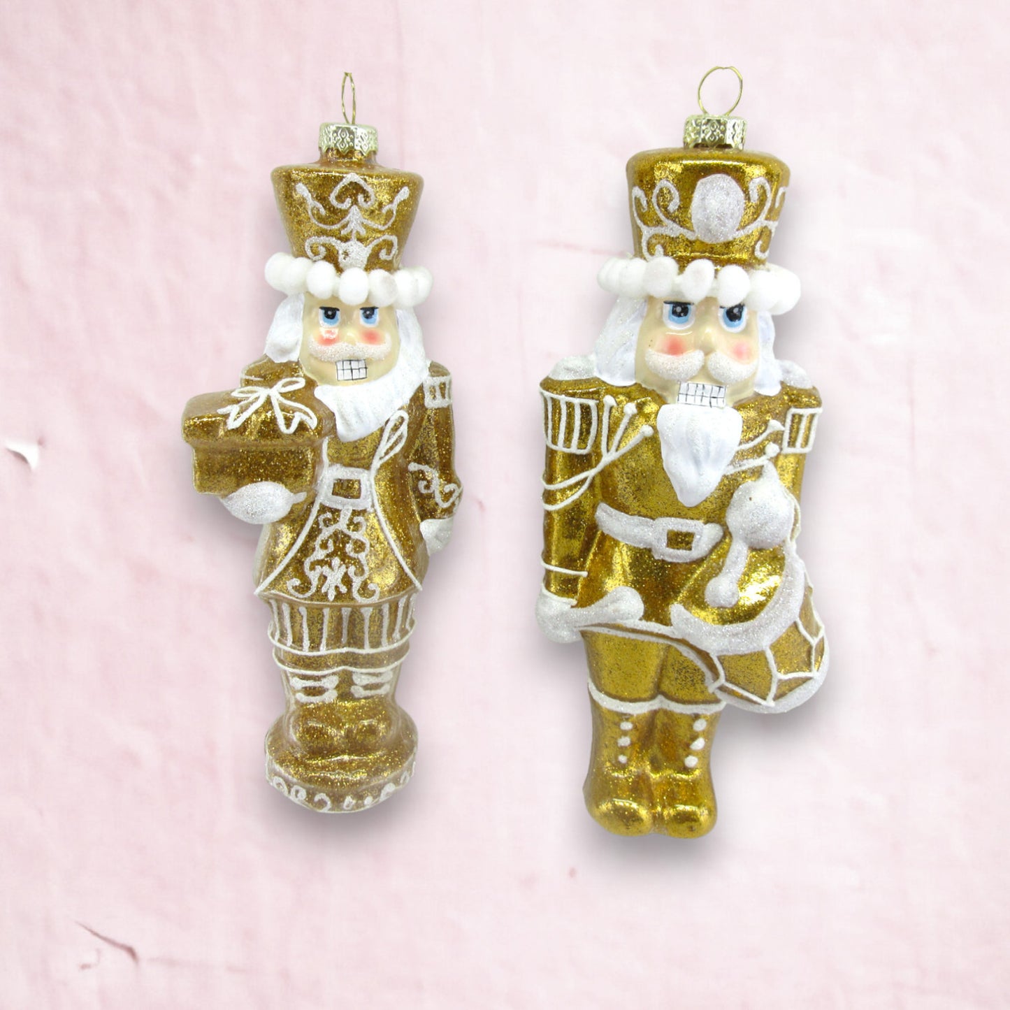 December Diamonds Gingerbread Village Assortment Of 2 Nutcracker Ornaments