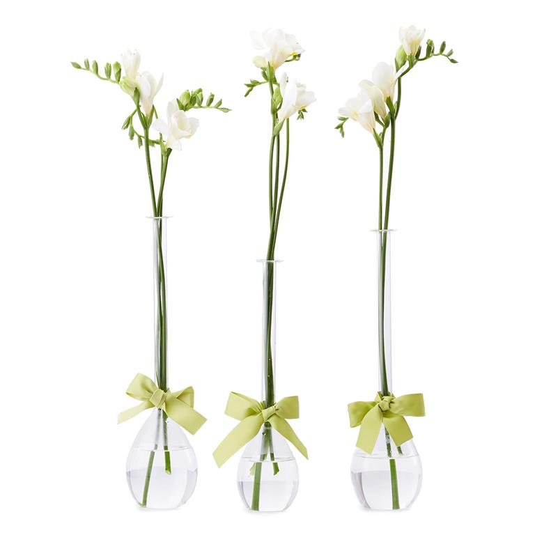 Two's Company Sleek and Chic Set of 3 Tear Drop Vase