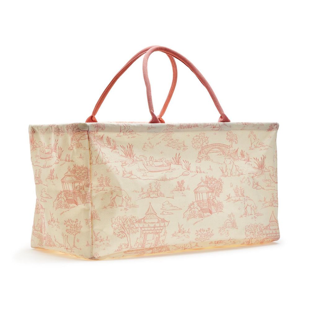 Two's Company Animal Toile Hamper/Storage Tote Assorted 2 Colors