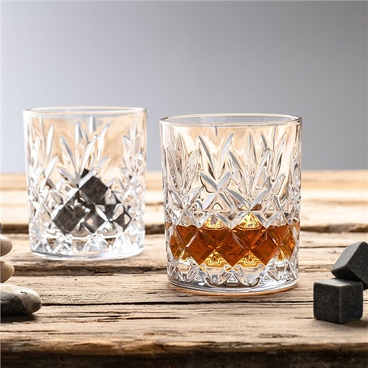 Galway Renmore DOF Tumblers Pair, Clear, Glass