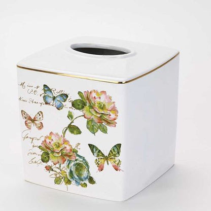 Avanti Linens Butterfly Garden Tissue Box Cover