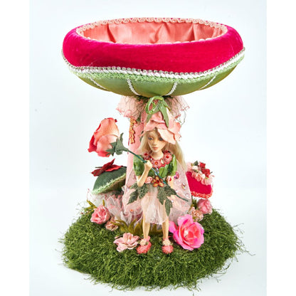 Katherine's Collection Enchanted Garden 2022 Enchanted Fairy Mushroom Bowl Green