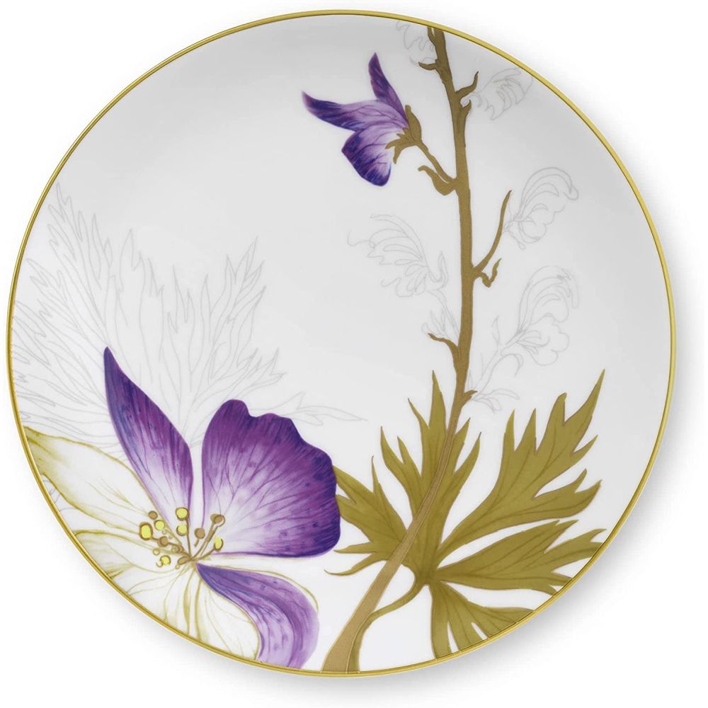 Royal Copenhagen Flora Plate Pansy 7.5"
