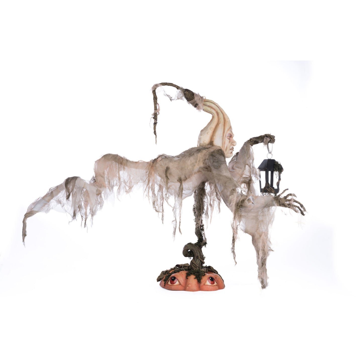 Katherine's Collection 2024 Jacks And Cats Flying Ghost With Gourd Head, 22-Inch