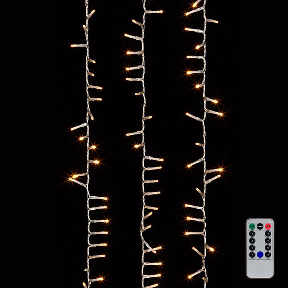 Raz Imports 36.5' Snake Garland Clear Wire, 500 White Lights and Remote