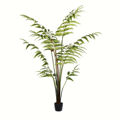 Vickerman Artificial Potted Leather Fern