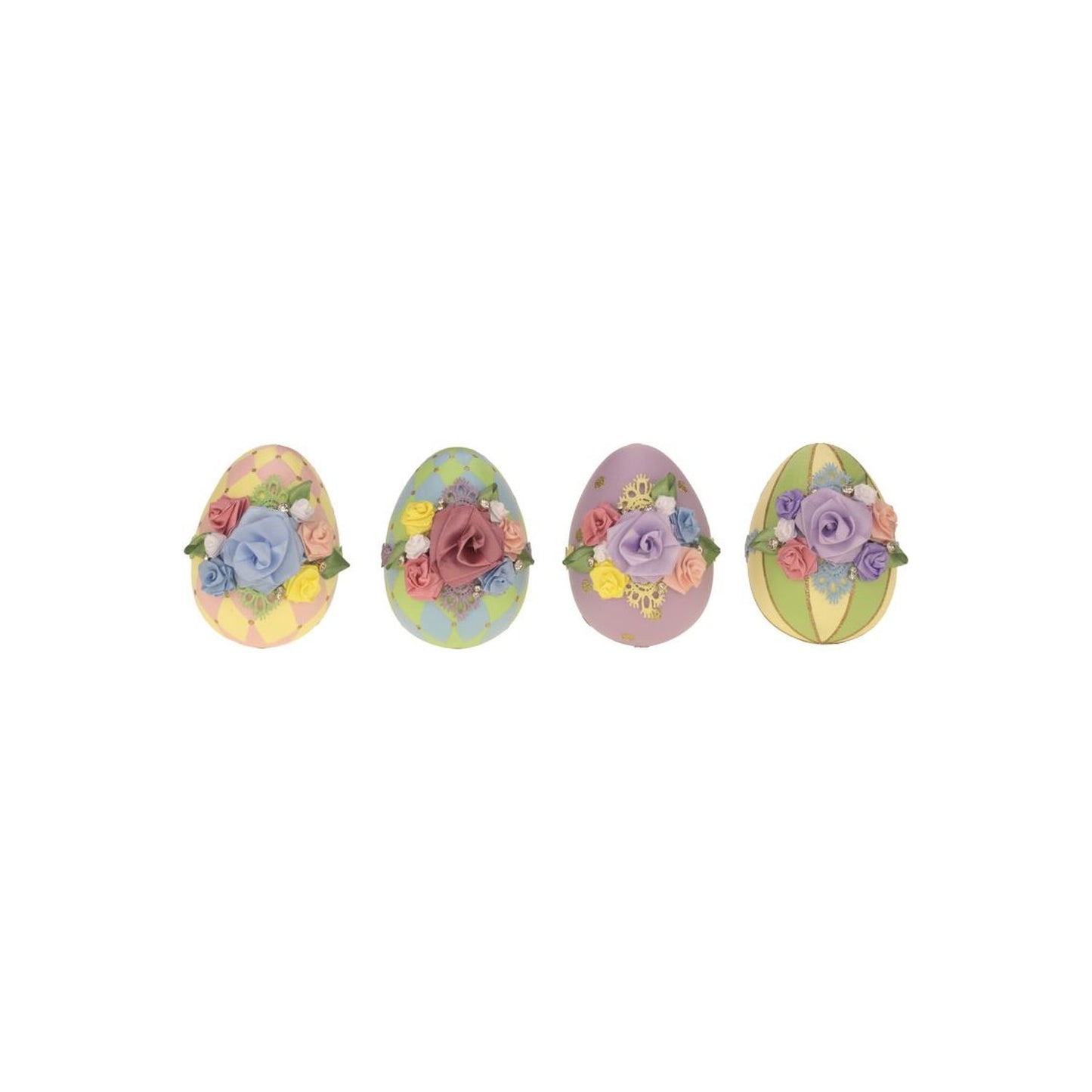 Mark Roberts Spring 2024 Decorated Eggs, Assortment of 4 - 4 Inches