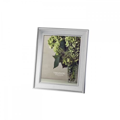 Wedgwood Vera Wang Grosgrain Picture Frame 8x10 Inch Silver