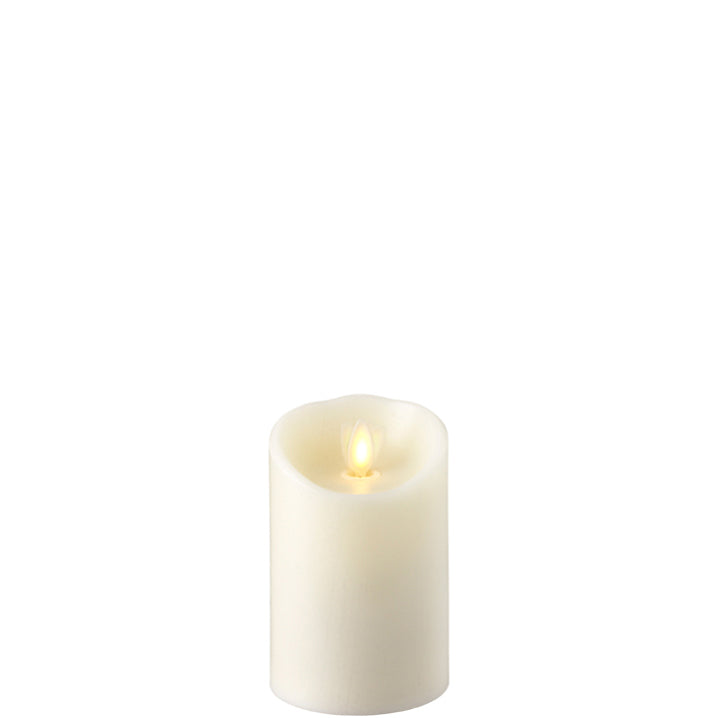 Raz Imports Moving Flame Ivory Pillar Candle