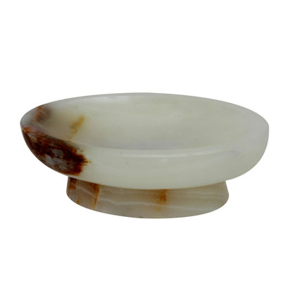 Marble Crafter Vinca Collection Light Green Onyx Oval Soap Dish