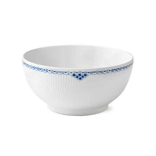 Royal Copenhagen Princess Bowl, 3.25 Qt., White & Blue, Porcelain
