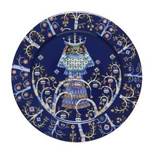 Iittala Taika Plate, Flat 10.6 inches, Blue, Porcelain
