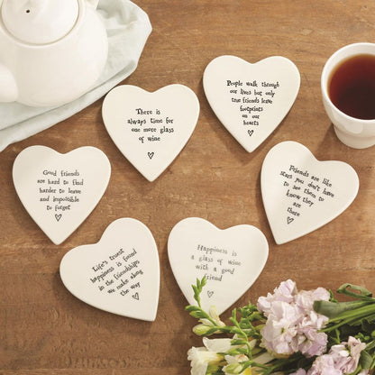 Two's Company 36 Pieces Heart Coaster Includes 6 Designs