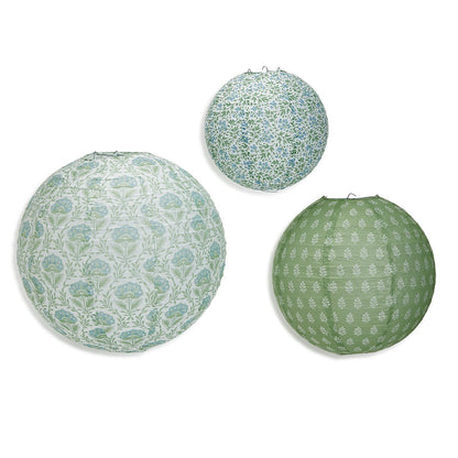 Two's Company Set of 3 Countryside Paper Lanterns