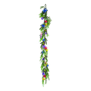 Transpac Spring Pansy Garland With Butterfly Accents