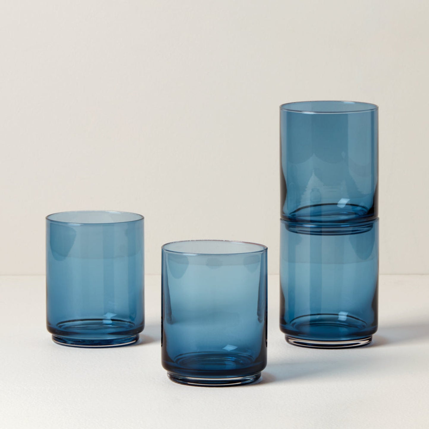 Lenox Tuscany Classics Stackable Glass Set Of 4, Blue