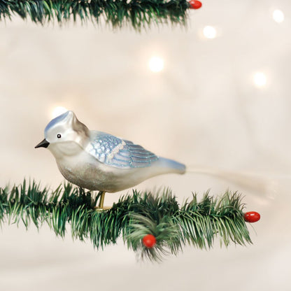 Old World Christmas Blue Jay Bird Ornament
