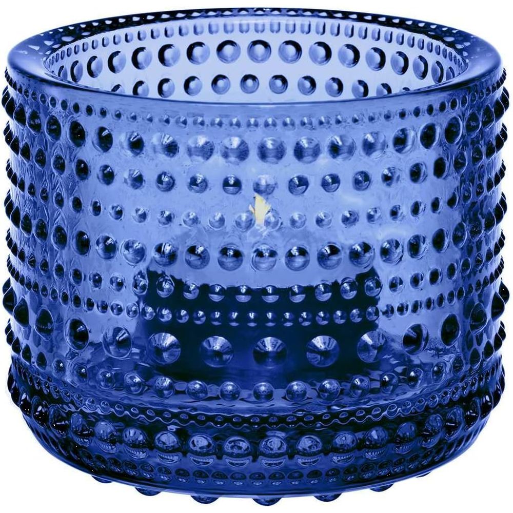 Iittala Kastehelmi Tealight Candleholder 64Mm 2.52" Ultramarine Blue