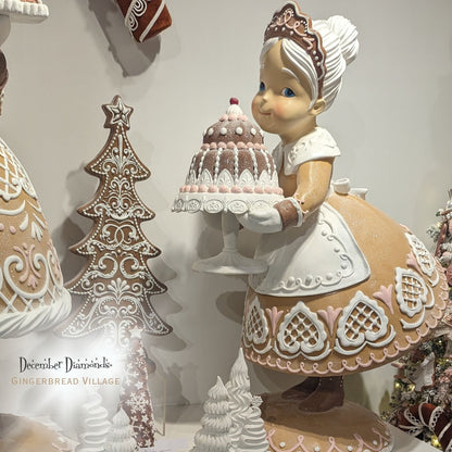 December Diamonds Gingerbread Village Gingerbread Cookie Shape Tree Figurine