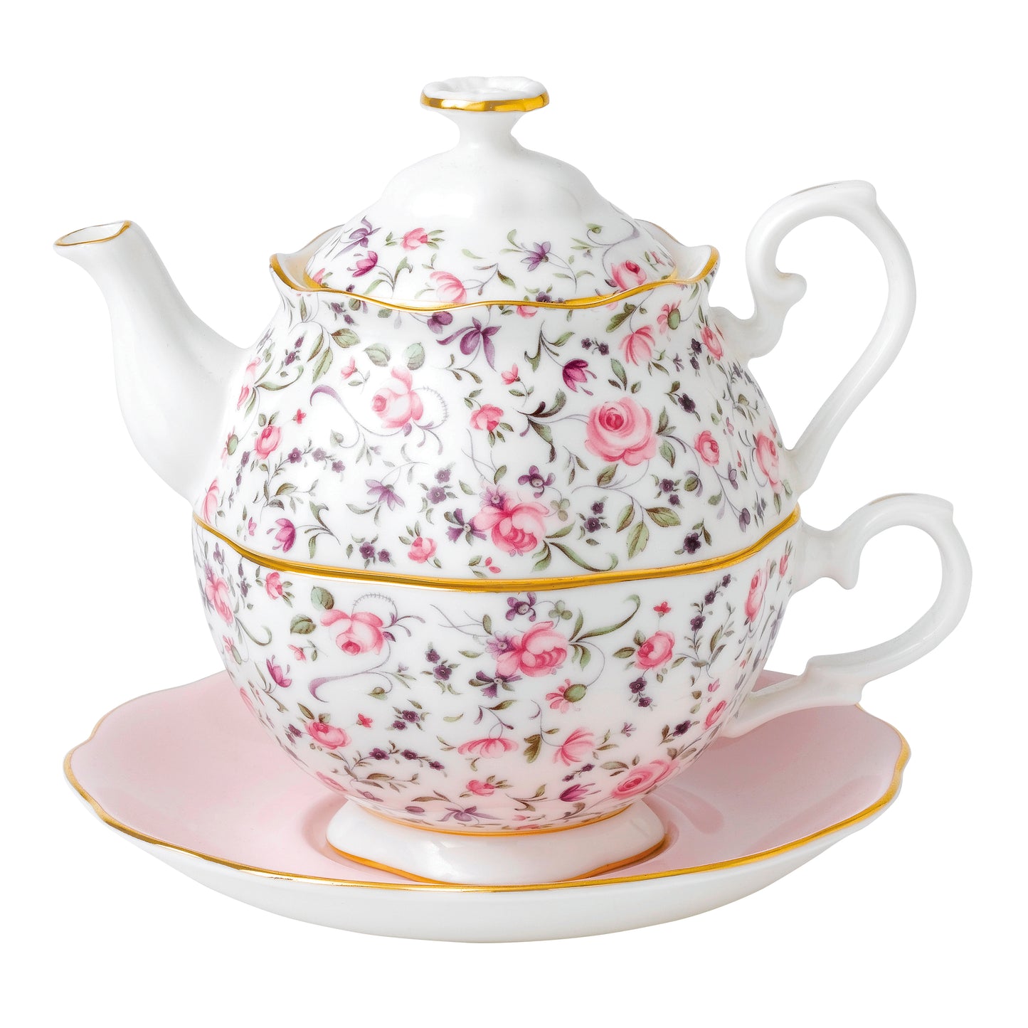 Royal Albert Rose Confetti Tea For One 16.9floz