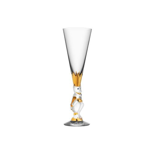 Orrefors Sparkling Devils Champagne Glass Glass